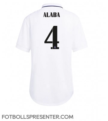 Real Madrid David Alaba #4 Hemma Matchtröja Dam 2022-23 Kortärmad